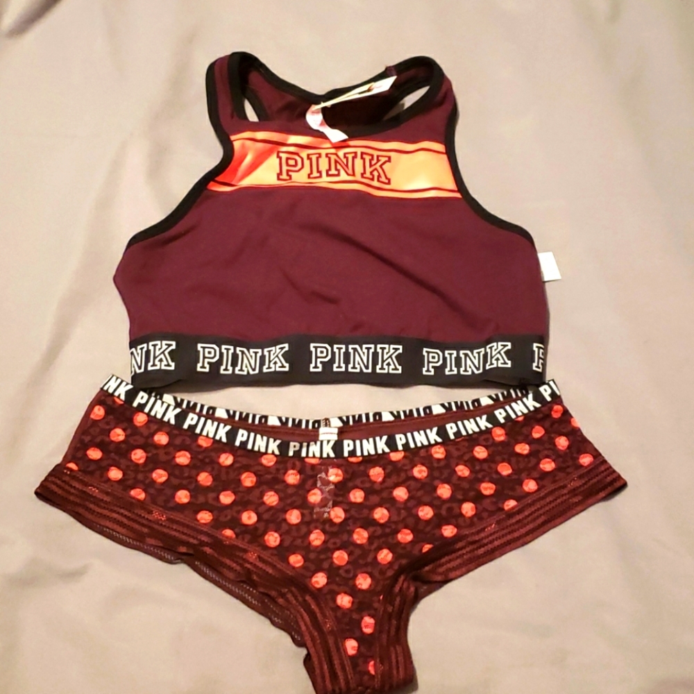 Victoria's secret Pink Sports Bra & Cheeky panties